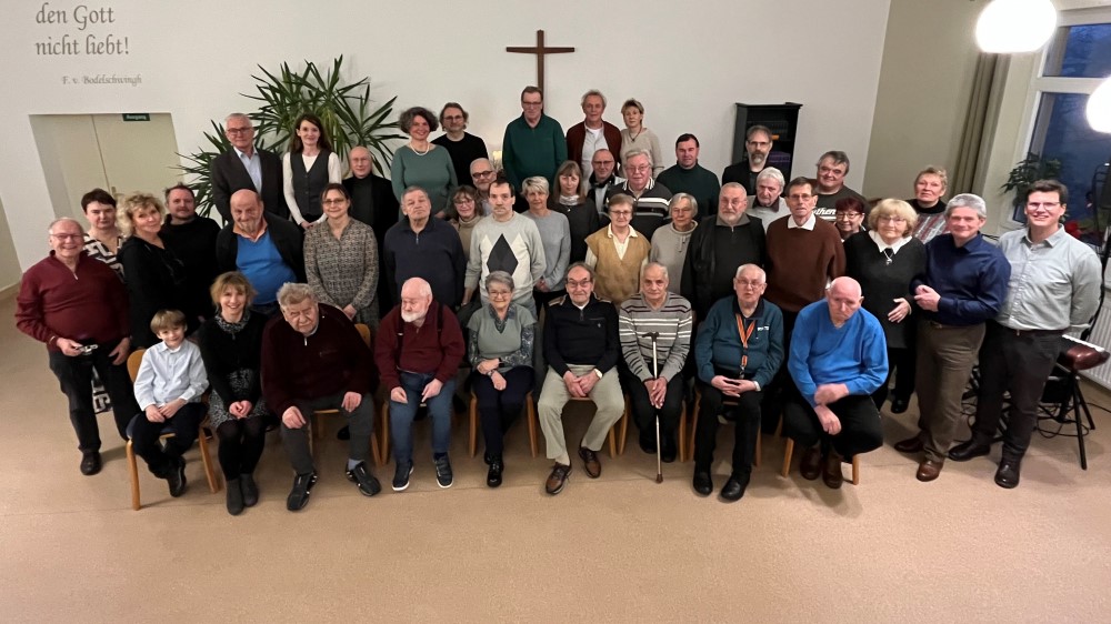 Beim Neujahrsempfang sagten Frank Tschentscher und Josefine Werner den 50 Personen DANKE für die Beteiligung am Projekt Lebensgeschichten.